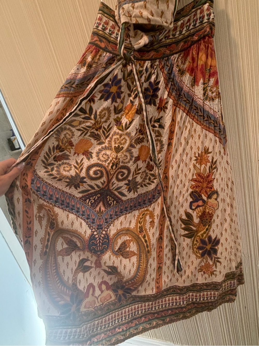 Farm Rio x Anthropologie Linen Blend Halter Dress - Picture 6 of 7